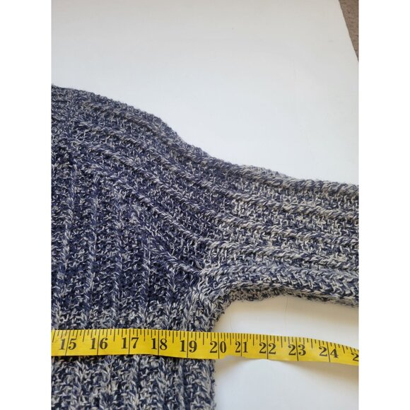 Lucky Brand Ribbed Knit Blue Ombre Long Sleeve Sweater Size M Casual Office Wear - Picture 8 of 11